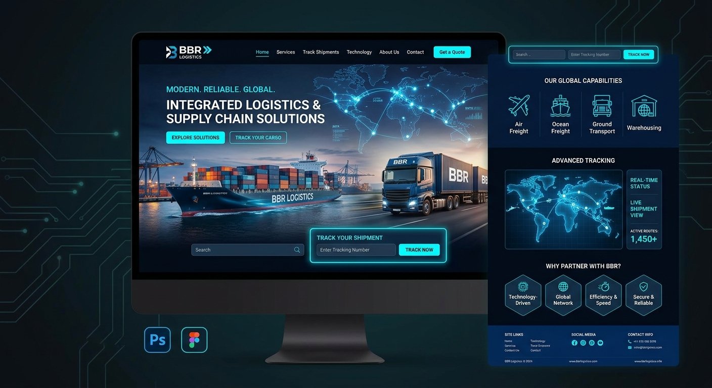 BBR Logistics supply chain and shipping website